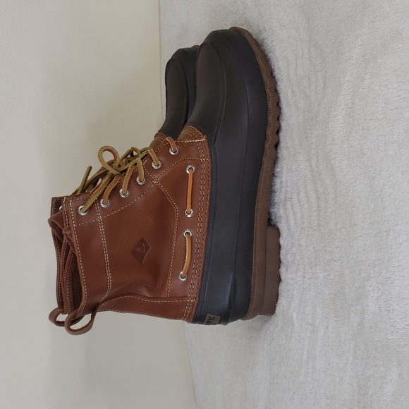 Men's Sperry Tan/Brown Decoy Rain Swow Boot NWOB NWOT - Picture 1 of 5